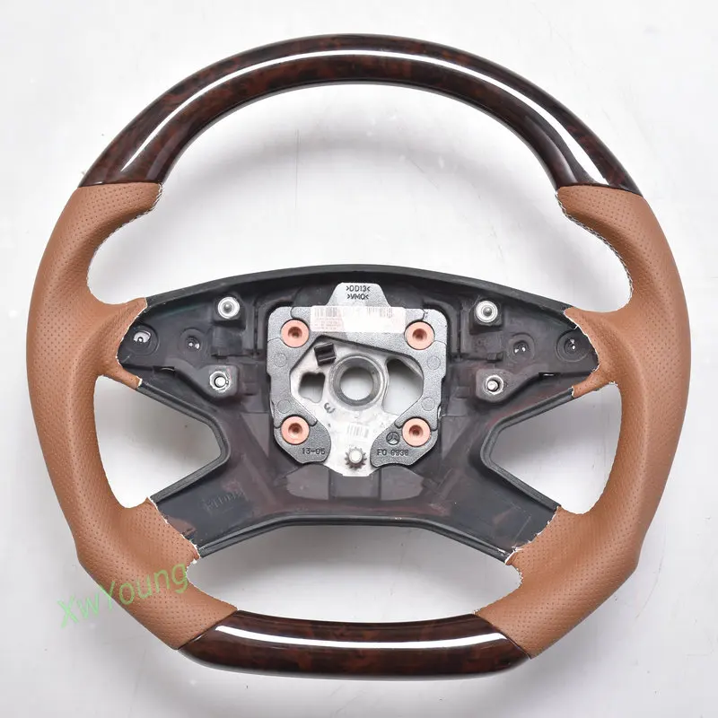 Mahogany Steering Wheel For Mercedes-Benz W164 W251 GL350 GL450 RL350 R320