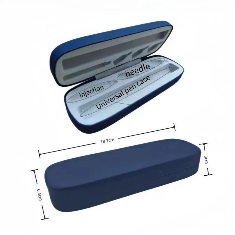 EVA Insulin Pen Storage Case Smooth Matte Surface Compact Carry Size Diabetic Supply Holder Injection Pen Box