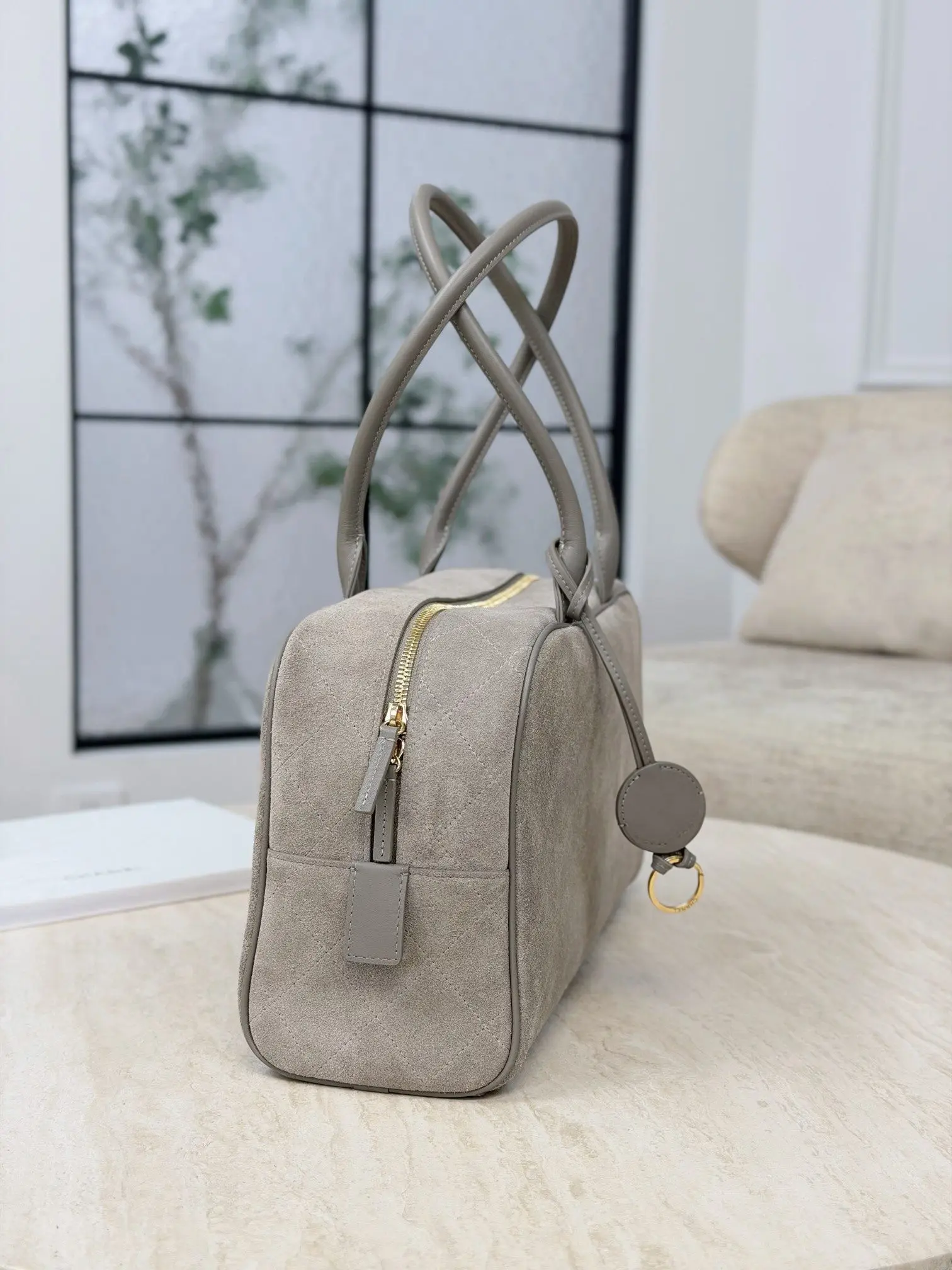 

Fashion Stitching Detail PU Women Tote Bag High Grade Daily Handbag Office Working Shoulder Top Handle Bag