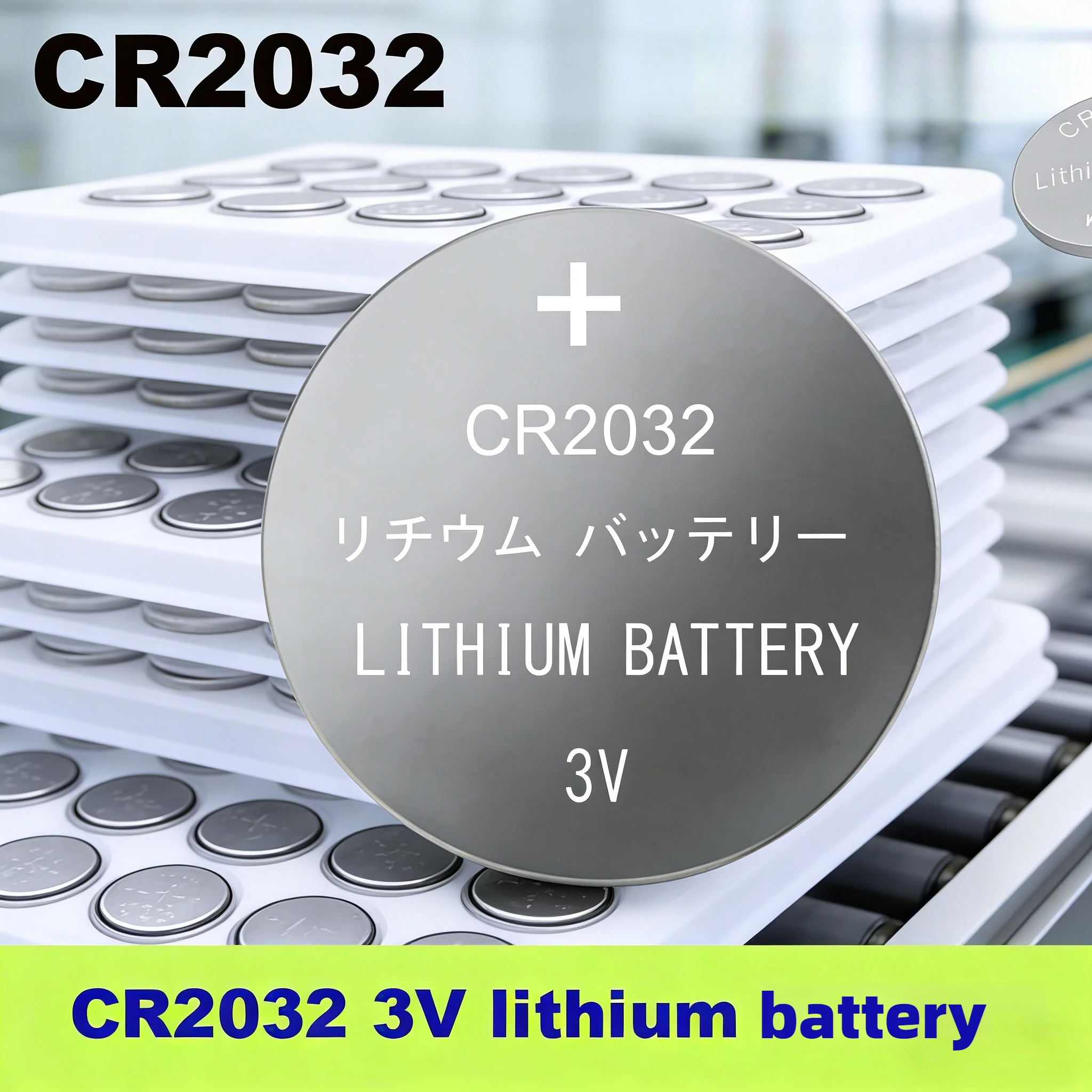 50-1000PCS Bulk CR2032 Lithium Battery Long Lasting for Watch Remote Control Key Fob Bulk Button Cell Battery