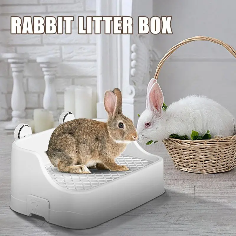 Guinea Pig Litter Box Large Capacity Pet Toilet For Rabbit Dangling Litter Box For Home Split Type Potty Trainer For Chinchillas