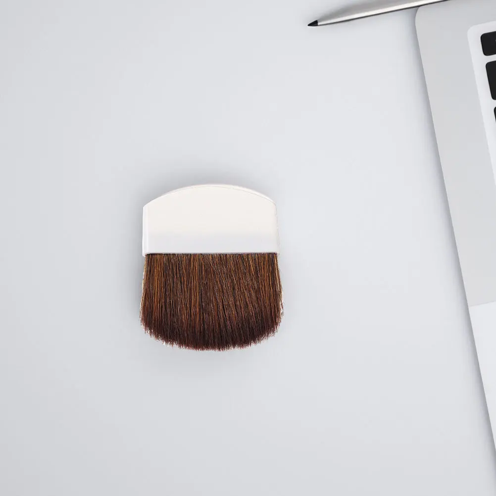 3 szt. Mini Pędzle do Makijażu Krótki Uchwyt Róż Puder Sypki Podkład Małe Pędzle do Makijażu Twarzy Pędzle do Różu