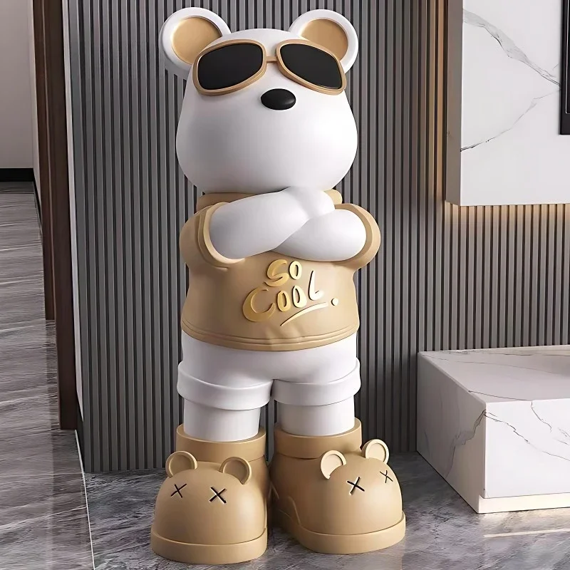 Internet Celebrity Violent Bear Ornament, Floor-standing Ornament, Piggy Bank Audio, Living Room, TV Cabinet, Home Decoration