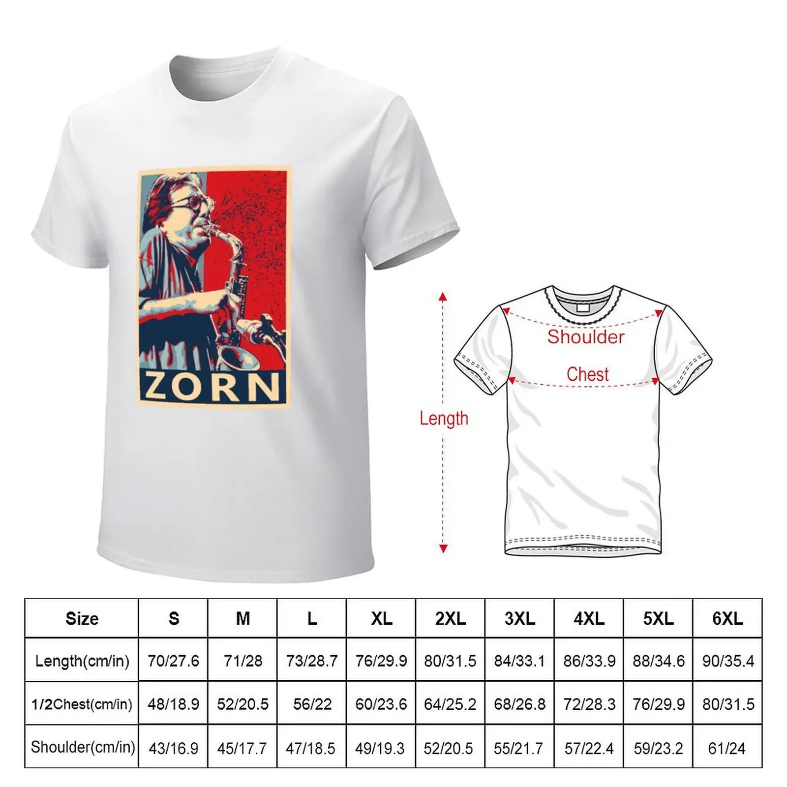 John Zorn Hope Poster - Greatest musicians in jazz history T-shirt korean fashion quick drying summer tops t shirt for men