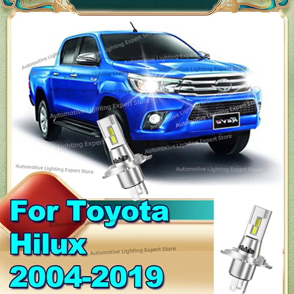 

2Pcs 30000LM LED Lights Bulb with Fan Wireless Car Headlight For Toyota Hilux 2004-2019 2008 2009 2010 2011 2012 2013 2014