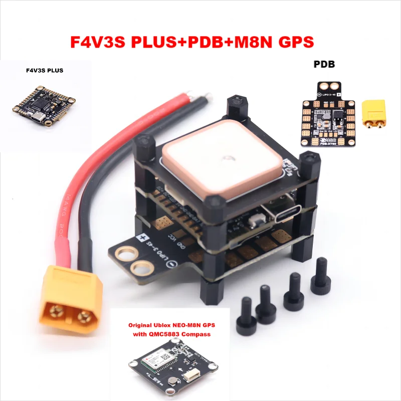 F4V3S/F4V3S PLUS FC Flight Controller Board Barometer OSD voor QAV 250 220 RC Drone FPV Racing Quadcopter Betaflight INAV