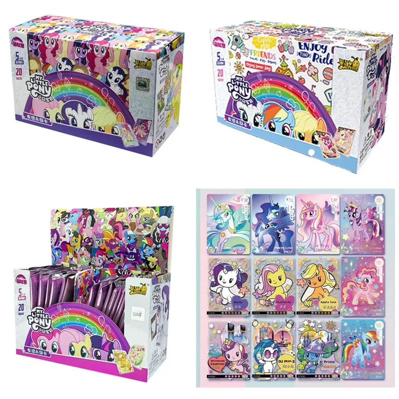 KAYOU الأصلي بلدي ليتل المهر بطاقات قوس قزح حقيبة 40th الذكرى محدودة الصداقة الأبدية بطاقة نادر SC SGR بطاقات لعبة للأطفال