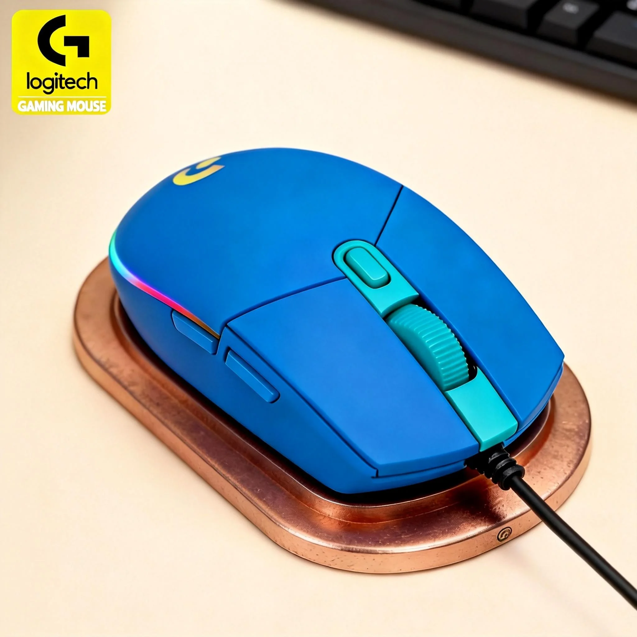 

Проводная игровая мышь Logitech G203, 8000 DPI, RGB-подсветка, точный оптический сенсор, прочная конструкция.