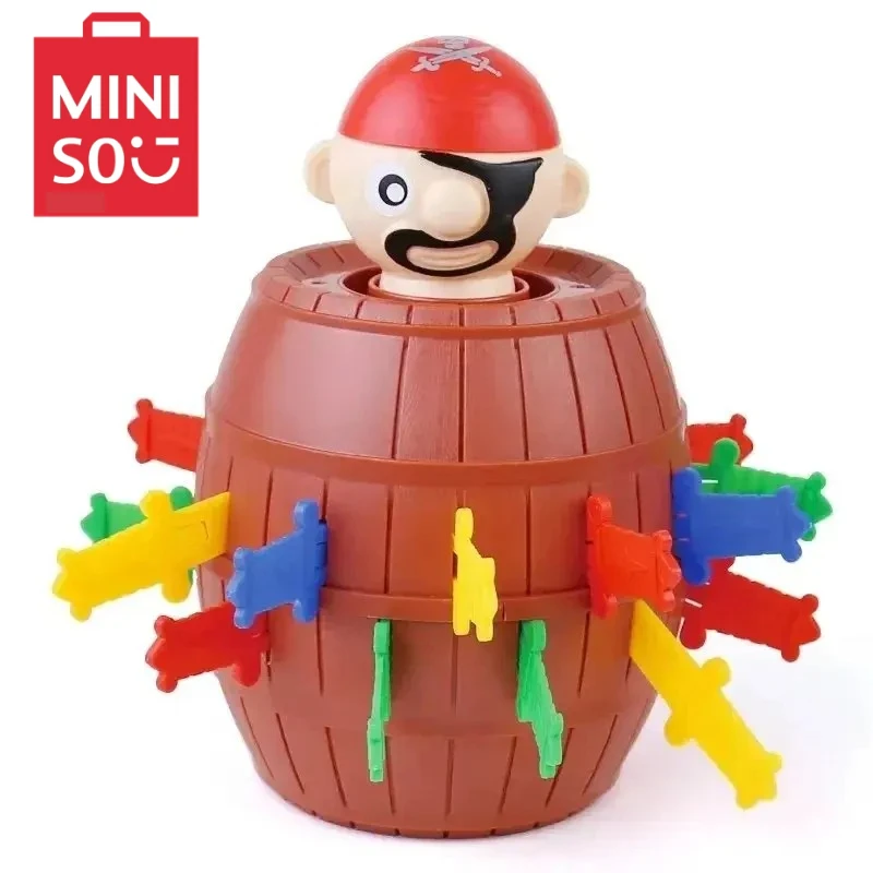 

New Funny Pirate Barrel Toys Lucky Game Jumping Pirates Bucket Sword Stab Pop Up Tricky Toy Family Jokes For Child Kid Gift