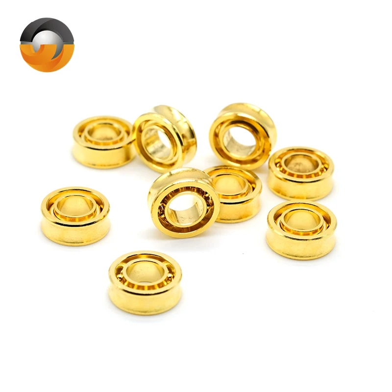 

5PCS R188 6.35X12.7X4.76 mm Golden Yoyo Bearing UR188 Fingertip Gyro Bearing UR188KK Bearing