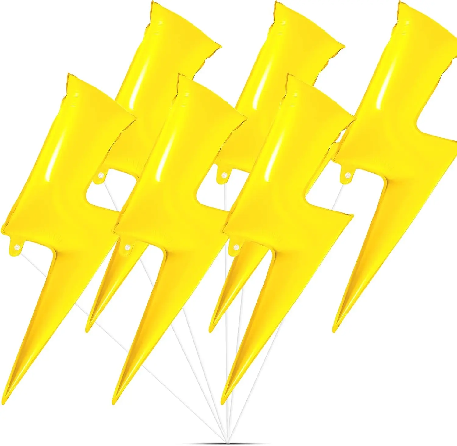 

3 Pcs 45 Inch Flash Balloons Lightning Bolt Foil Party Balloons for Birthday Wedding Decoration