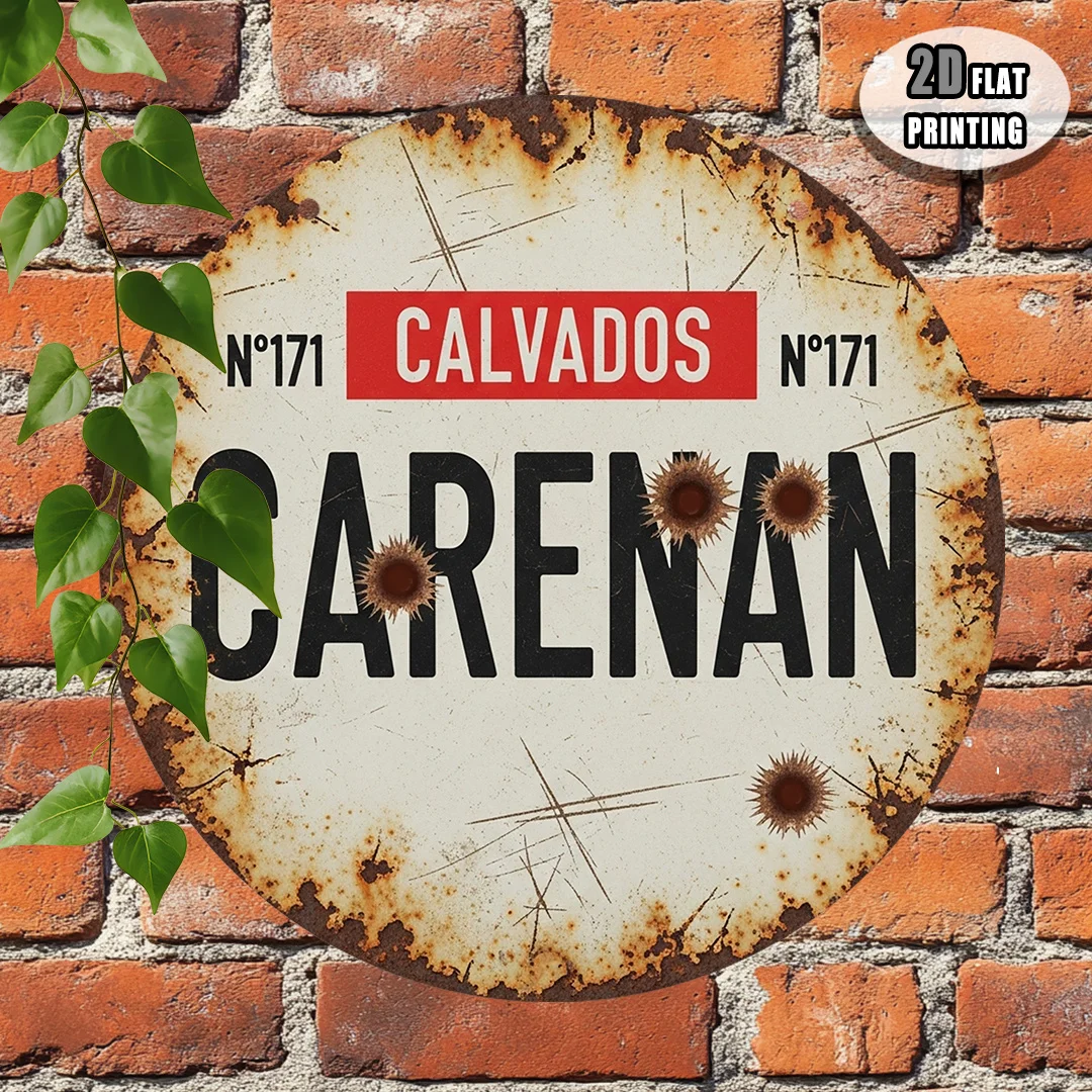 2D Flat Printing, 1pc, Kalenan Historical Metal Sign, Signboard/Display Stand, Military Heritage Atmosphere Influence Style, Gif