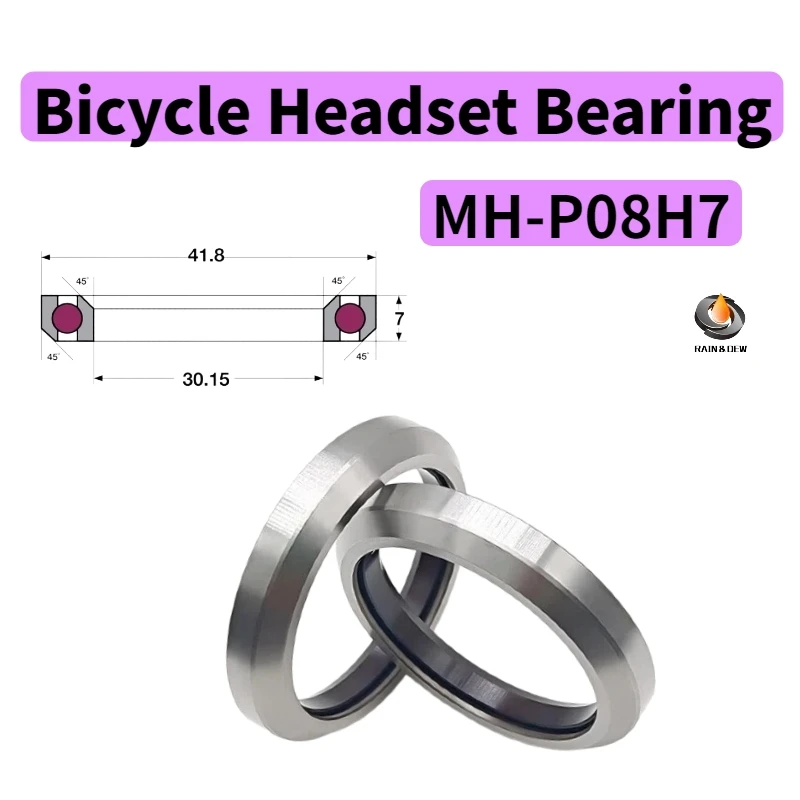 MH-P08H7 ACB845H7 Angular Contact Bearing 45x45 Degree 30.15x41.8x7 Bicycle Headset Bottom Bracket Head Tube Bearing Cycling