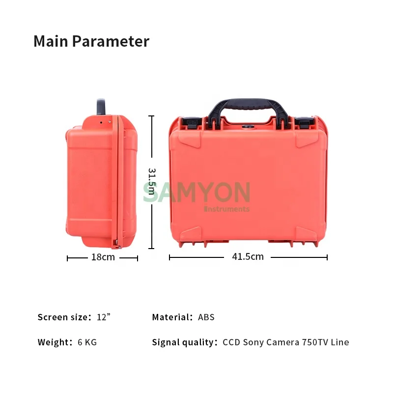 100m Underground TV With 78mmDS Diameter Camera Deep Water Well Borehole Camera Price