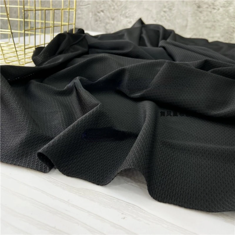 

Quick Dry Ice Silky Smooth High Elasticity Net Fabric for T-shirt Sportswear Cloth Apparel Diy Sewing Nylon Material