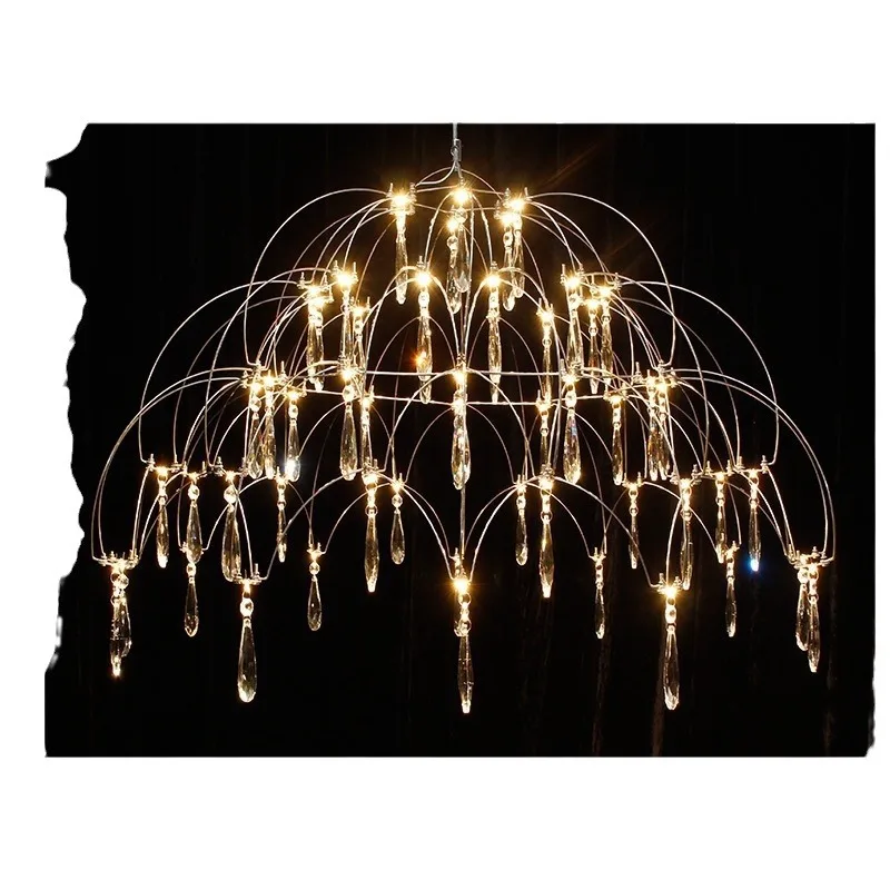 

Home Exhibition Hall Crystal Chandelier, Firefly Homestay Hotel Villa Restaurant Light