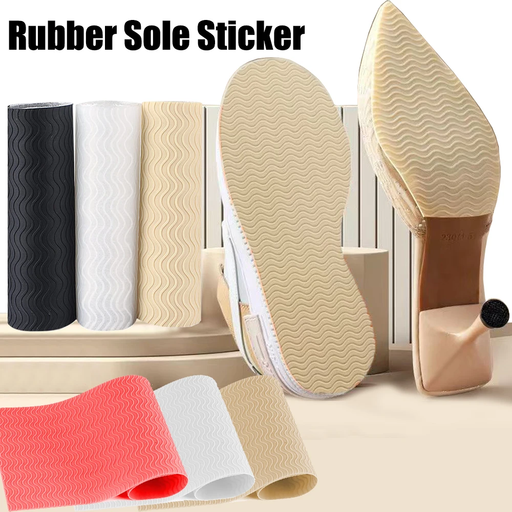 2Pcs Rubber Sole Protector for High Heels Women Shoes Repair Replacement Non-slip Soles Sticker Outsole Shoe Protection Patches