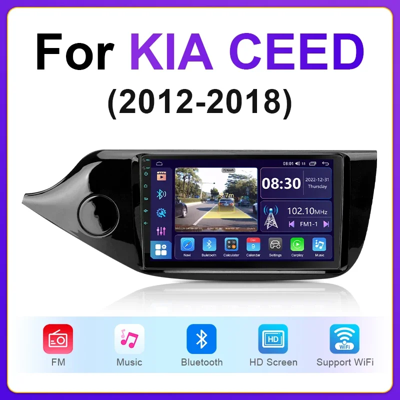 

For Kia Ceed Cee'd 2 JD 2012 - 2018 Car Radio Multimedia Video Player Navigation GPS Android No 2din 2din