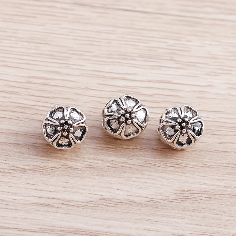 Tusember 15 Stück Legierungs-Blumenanhänger in Antiksilberfarbe, Perlen, Anhänger, DIY-Ohrringe, Halsketten, DIY-Schmuckherstellung, handgefertigtes Kunsthandwerk – Detail 1