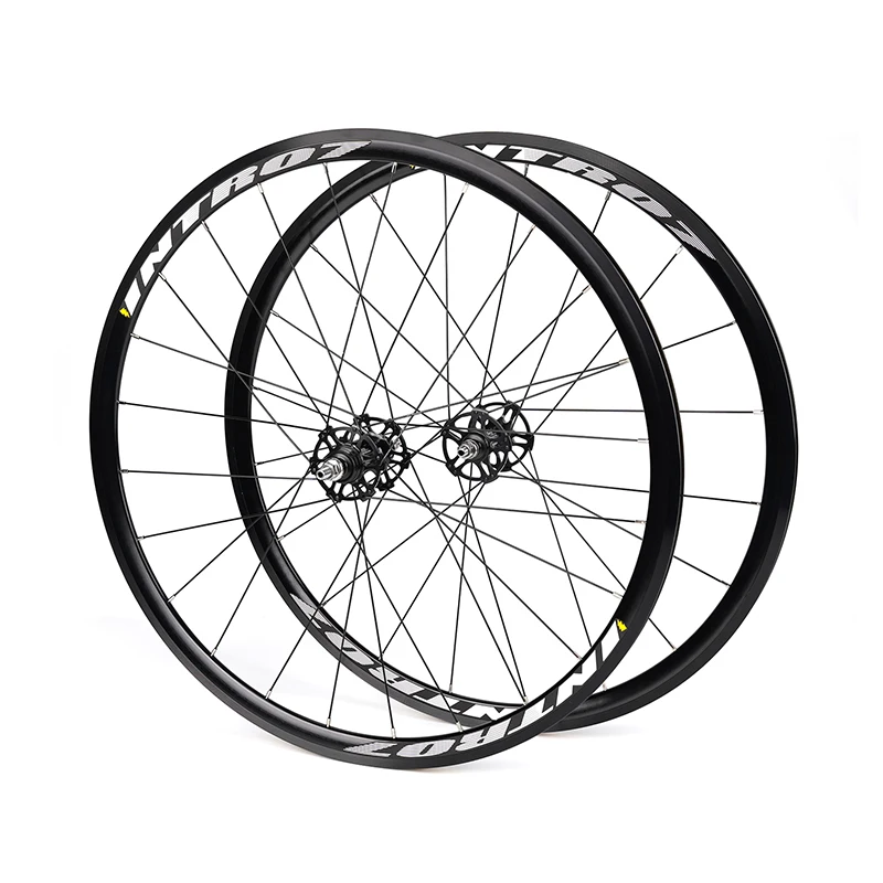 Intro7 WS009 Wheelset 700C 20H 24H Fixed Gear Wheel Sets Aluminum Alloy 30mm Height Track Cycling Wheelsets