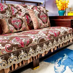 European Embroidery Sofa Cover Non-slip Chenille Couch Slipcover Home Decor Four Season Universal Sofa Covers Cushion Protector
