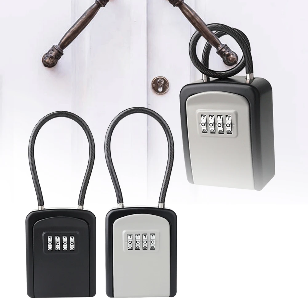 

Wall Mounted Key Box Key Safe Lock Box Home Security Door Lock High-quality Materials Jewelry Storage Password Lock