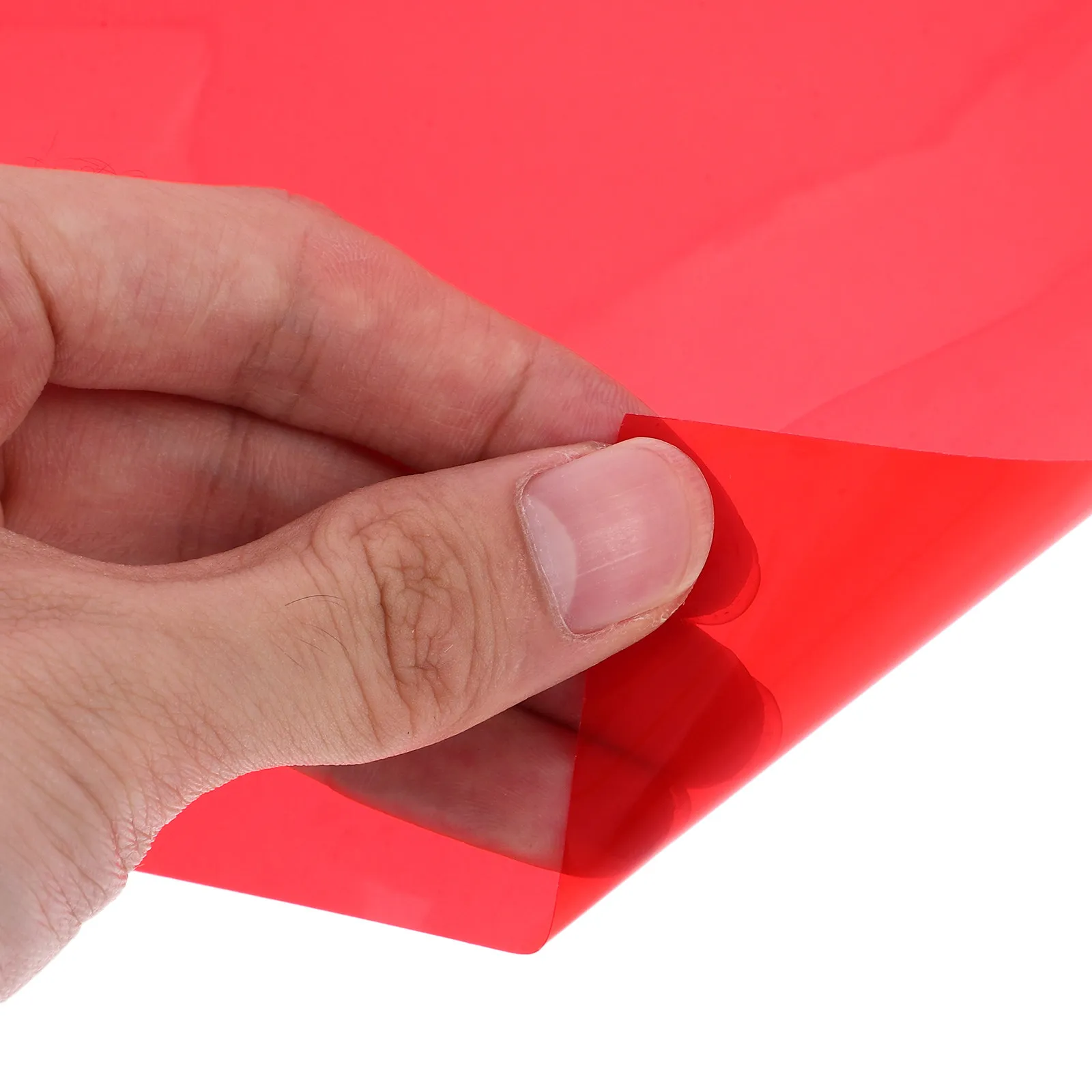 Red Headlight Tint Vinyl Film Self Adhesive 30x120cm Stretchable Water Proof Tail Fog Light Cover Scratch Protective Car Light