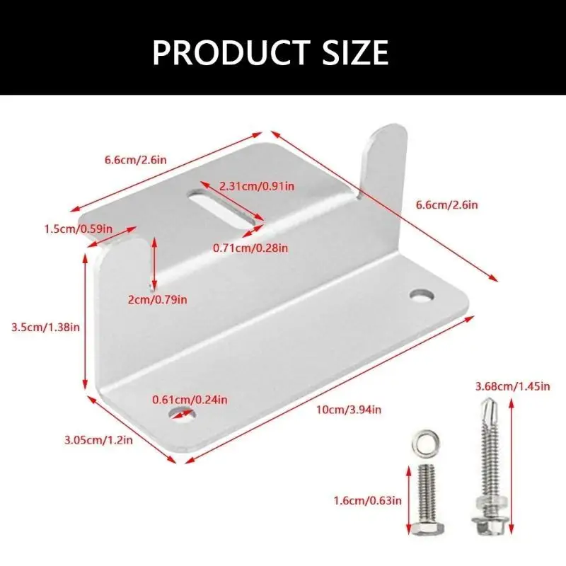 652F Multipurpose Sturdy Aluminum Alloy Solars Panel Brackets for Easy Installation on Campers Roofs and Boats Decks