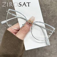 ZIROSAT J9289 Optical Glasses Alloy Frame Prescription Eyeglasses Rx Women Glasses for Female Eyewear