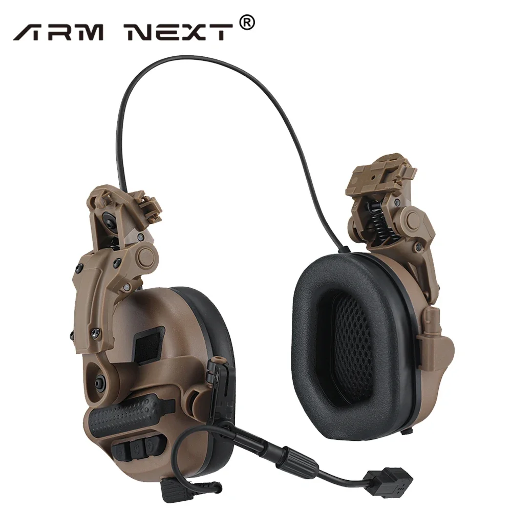 F30 Active Noise Cancelling Helmet Attachable EarMuffs Blocking Sound Reduction Military Communication Earphones ARM NEXT New