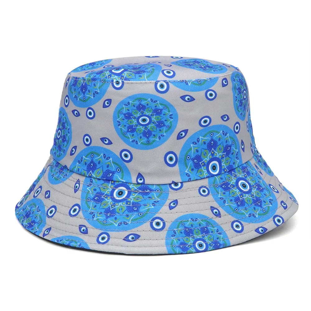 Fashion Print Bucket Hat Summer Men Fisherman Caps Hats Women Hip Hop Cartoon Beach Cap Unisex Panama Hat Female 2024