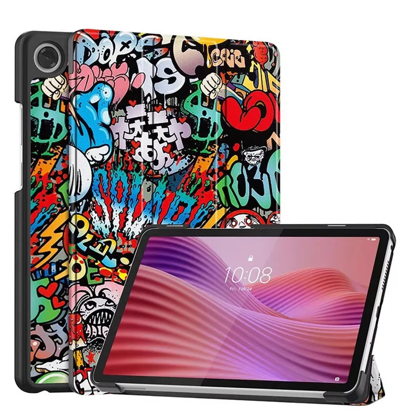 For Lenovo Tab One 8.7 inch Smart case Tab K9 2025 Folding Flip Stand With Auto Sleep Funda TB305XU/TB305FU 8.7