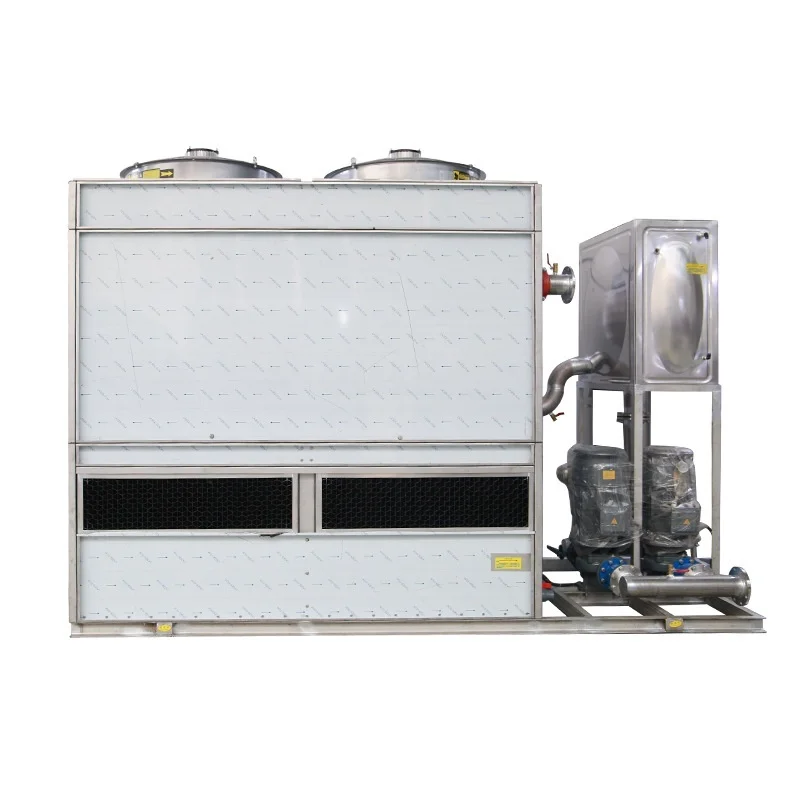 Industrial Refrigeration Closed Cooling Tower Cross Flow Counter Current Square Medium High Frequency Furnace Cooling Equipment
