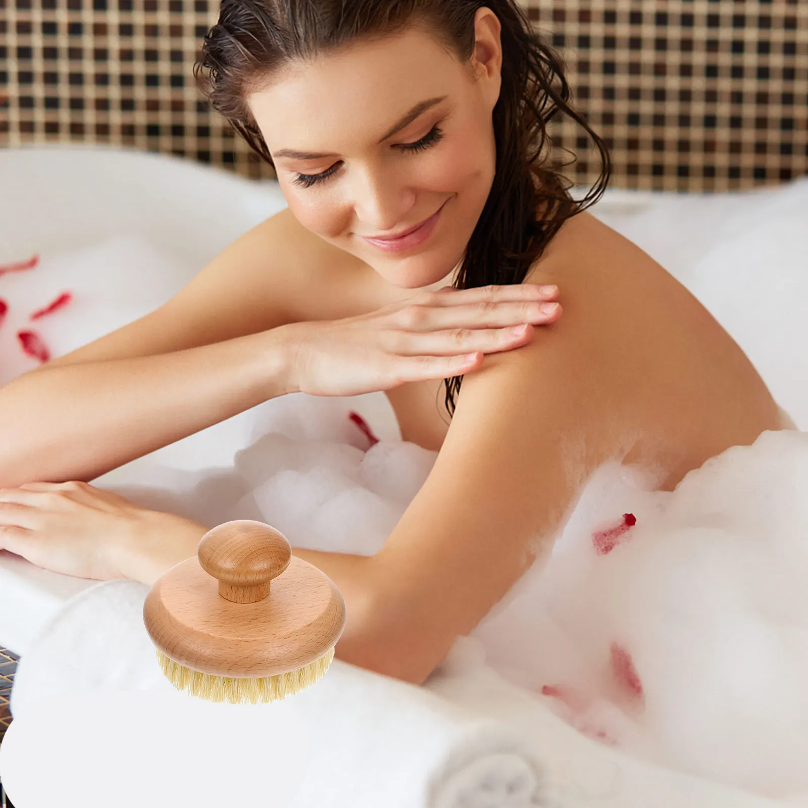 

Scrubber Exfoliating Shower Cleaner For Body Lightweight Ergonomic Design Home Cleaning Tool Bath Exfoliating Brush Home