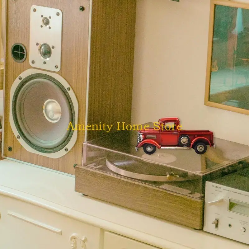 

F26C Vintage Truck Tabletop Ornaments Metal Truck Planter Farmhouse Christmas Holiday Decorations