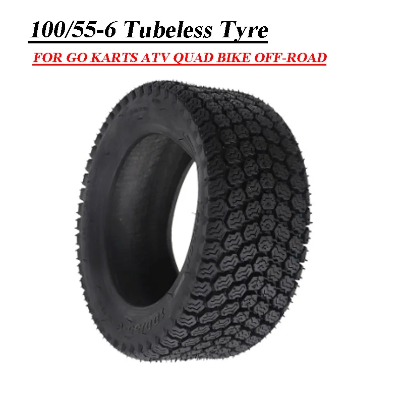 

100/55-6 Tubeless Tire Slick Vacuum Tyre for Electric Scooter Go Karts ATV Quad Bike OFF-Road