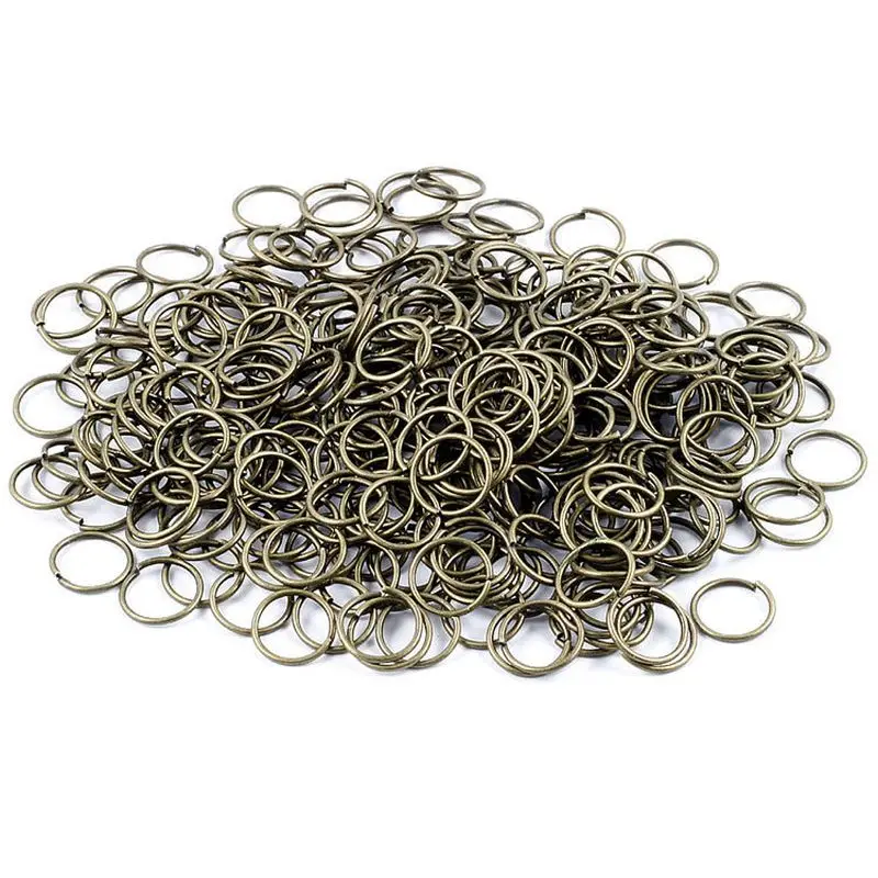 200 stks 4 Maten Gemengde Kleur Metalen Single Layer Open Link Jump Split Ringen Voor Sieraden Maken Bevindingen Diy Accessoires Groothandel