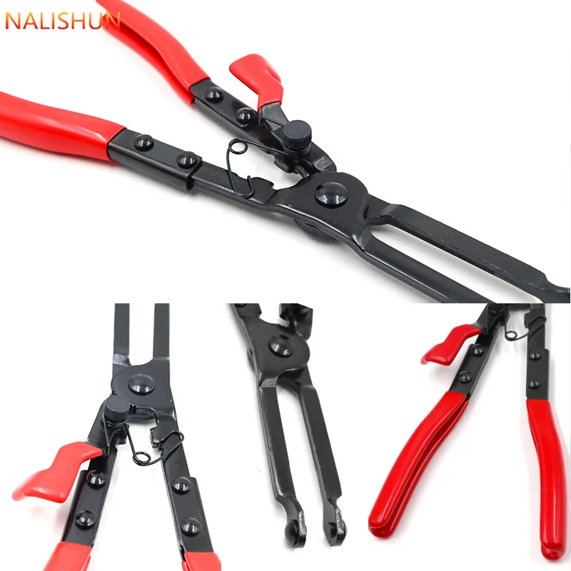 Exhaust Pipe C-Clamp Pliers for Removal and Installation, Heavy-Duty C-Type Hose Clamp Removal Tool for Auto Repair and Modif