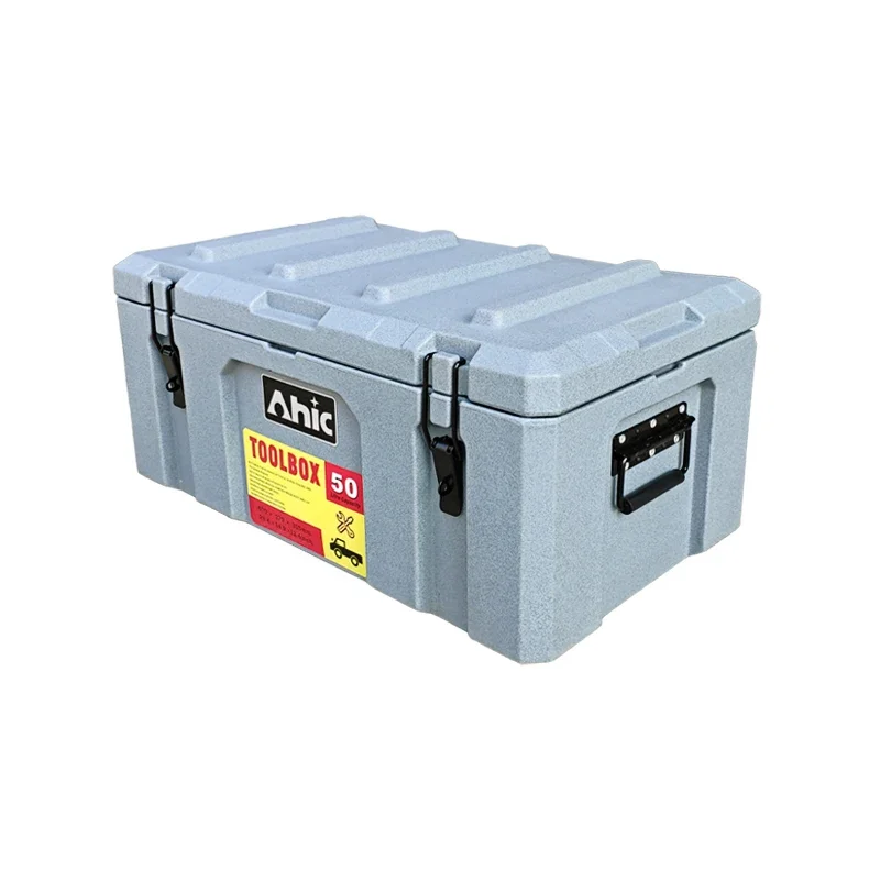 50L 90L 160L Stable Quality Heavy Duty Plastic Cargo Case Rotomolding Tool Box Storage Truck Tooling Box