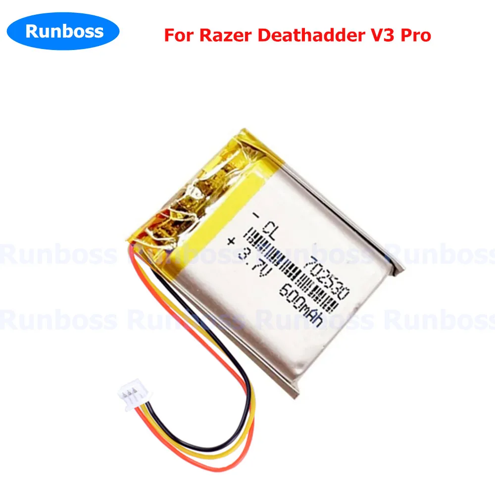 Replacement Wireless Mouse Battery 600mAh For Razer Deathadder V2 V2X /V3 / V3 Pro RZ01-0463