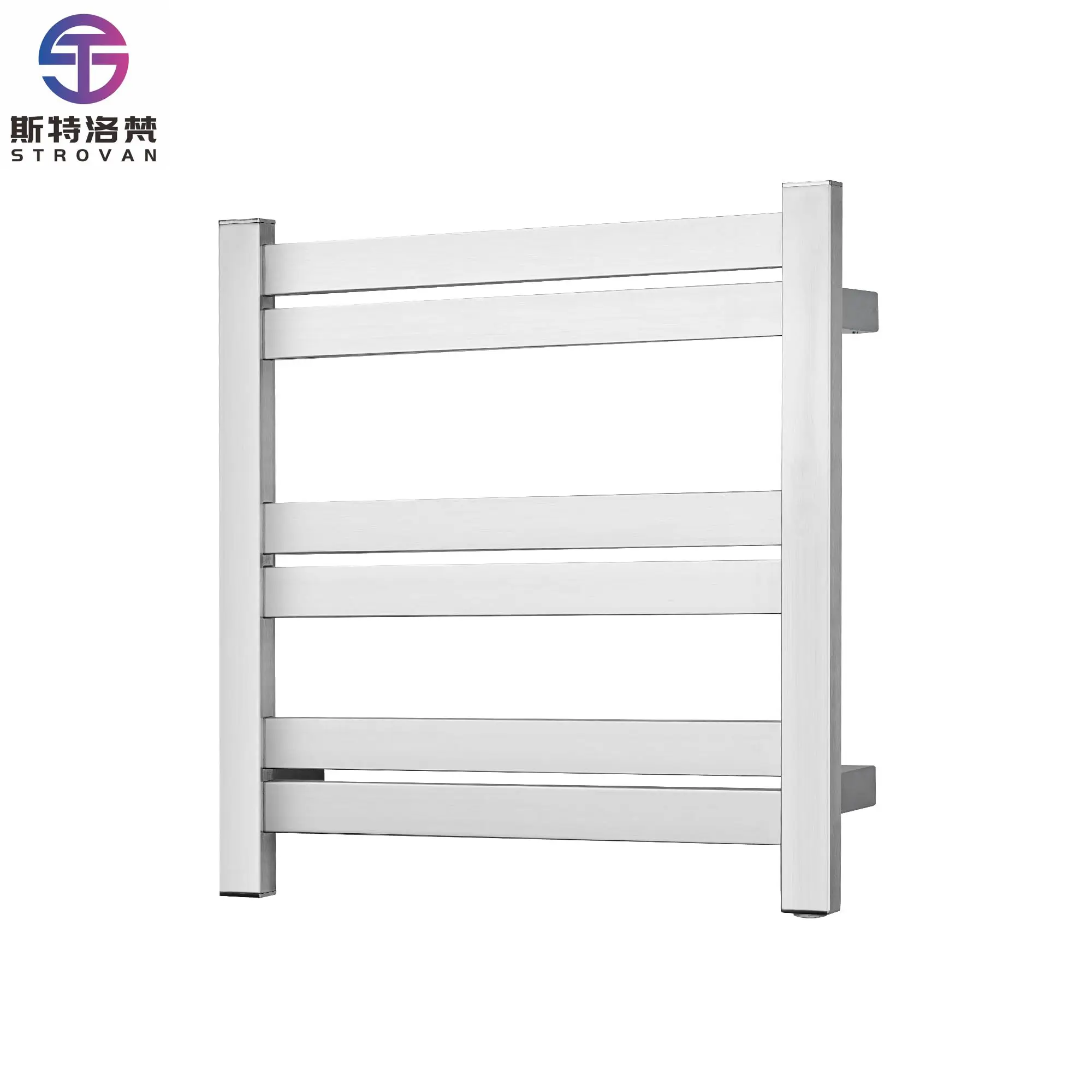 Intelligent 8-Bar Wall-Mounted Electric Towel & Bathrobe Warmer Bathroom Heater with Timer for Custom Temperature Control