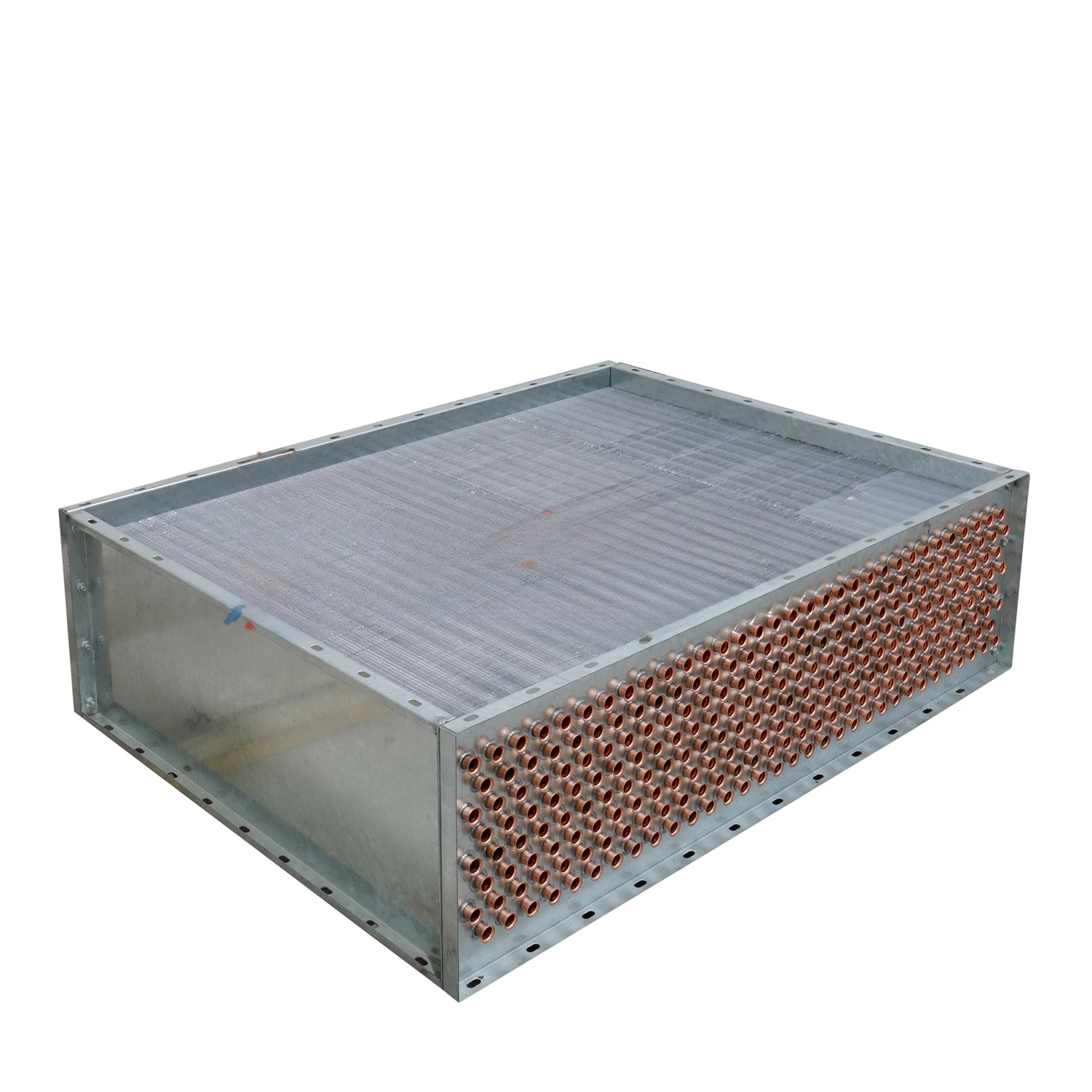 Custom Water Cooling Water Chilled Coil Copper Finned  heat exchanger for Cooling condensation