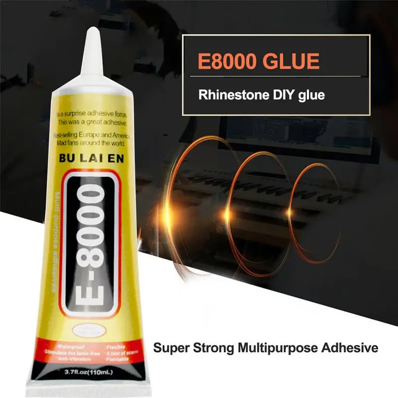 15/50ml Adhesive Glue E8000 Liquid Super Strong Gel Multipurpose Seal For Cars Transparent Semi-fluid Rhinestone Jewelry Glue