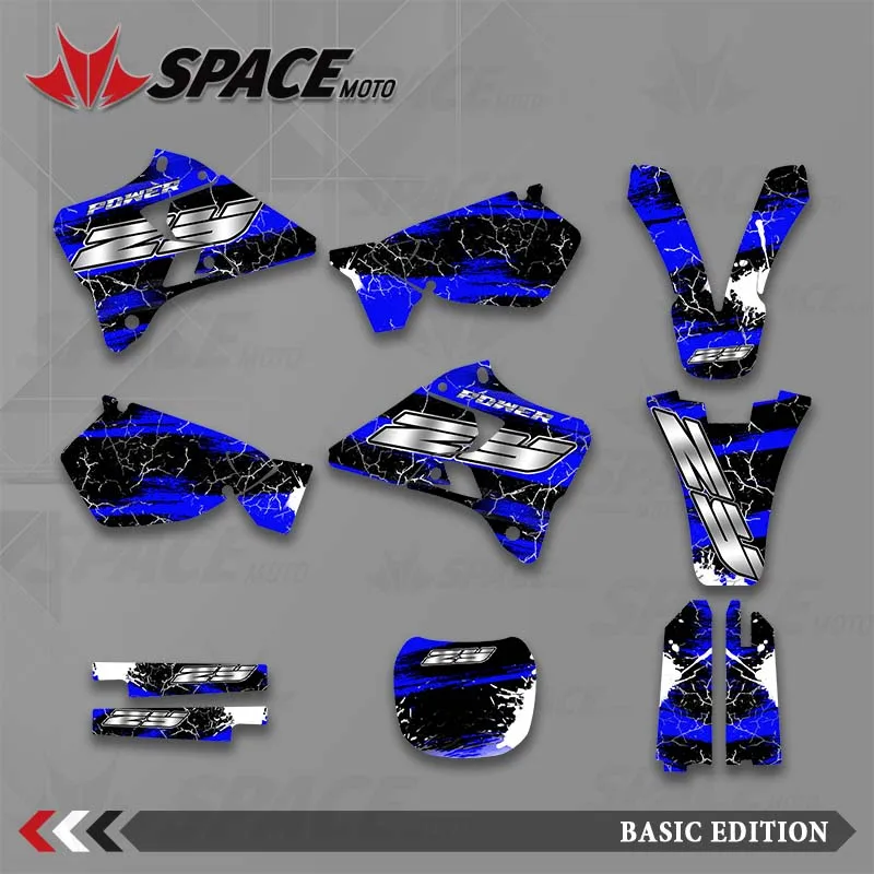 

SPACE Full Graphics Backgrounds Decals Stickers Kits For YZ 125 YZ 250 For YAMAHA YZ125 YZ250 1996 1997 1998 1999 2000 2001