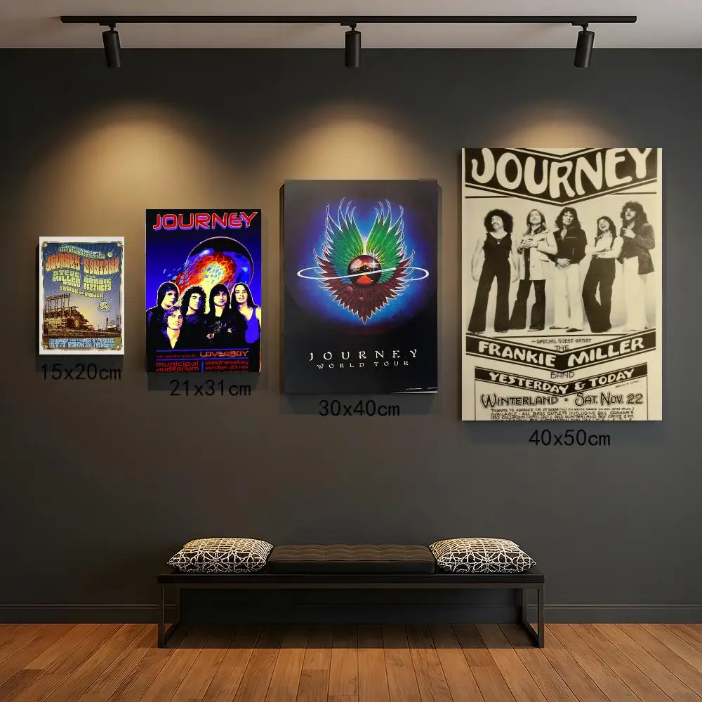 band J-Journey-Y Poster Self Adhesive Wall Decor for Modern Home Cafe Office and Bar
