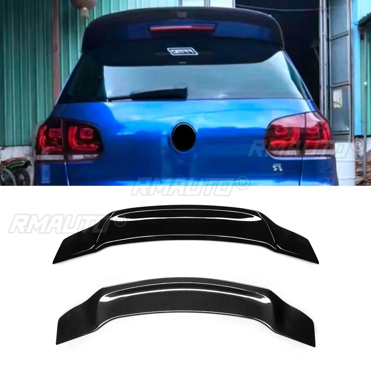 For Volkswagen Golf 6 GTI 2010-2013 Car Rear Spoiler Rear Trunk Spoiler Wing Rear Trunk Spoiler Body Kit Car Accessories