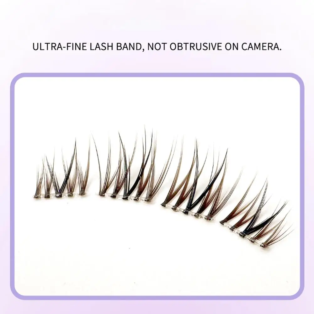 厚いつけまつげ マンガ風つけまつげ グルー不要つけまつげ DIY グルーフリーラッシュ 超薄型つけまつげグルー セグメントグルー ストランドつけまつげ