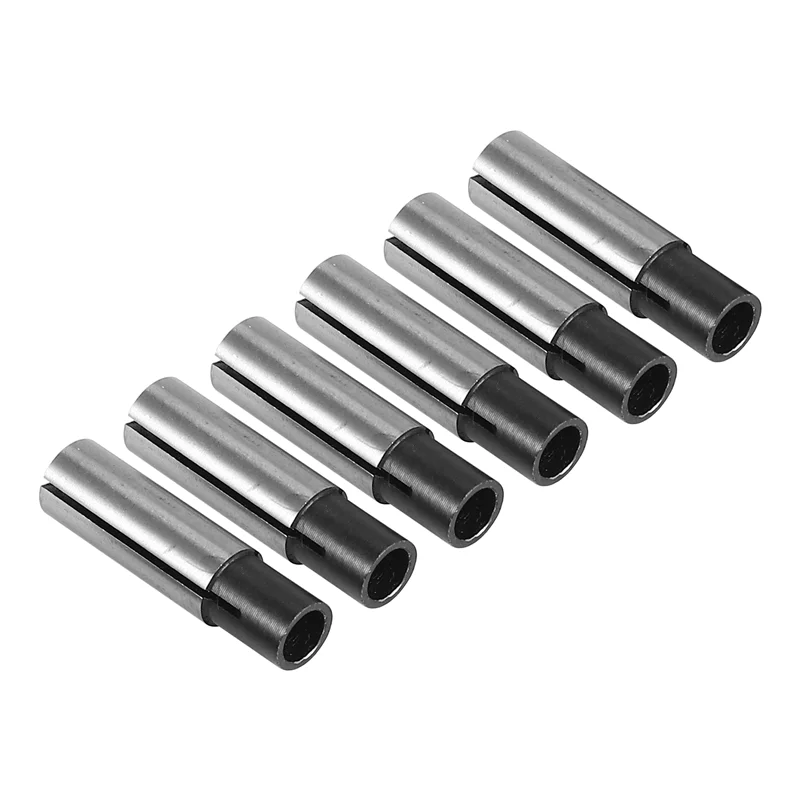 【Must-Haves】6Pcs 1/4 Inch To 1/8 Inch Cnc Engraving Bit Router Adapter Convert For Engraving Machine Tool