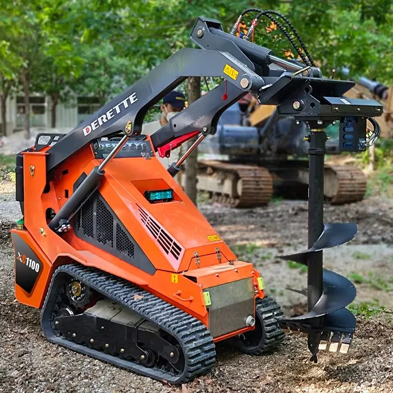 Free Shipping Dingo Small Track Loader with Flail Mower Mini Loader Skid Steer with Attachment