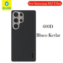 Blueo Carbon Fibre Case For Samsung S25 Ultra Kevlar Back Cover Case for SAMSUNG Galaxy S25 Ultra